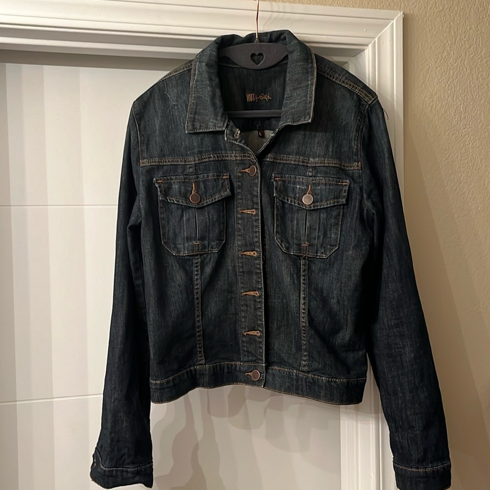 Dark denim jean jacket